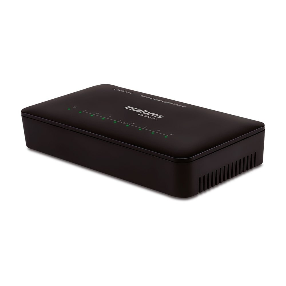 Switch Intelbras SG 800 Q+, 8 Portas, Preto