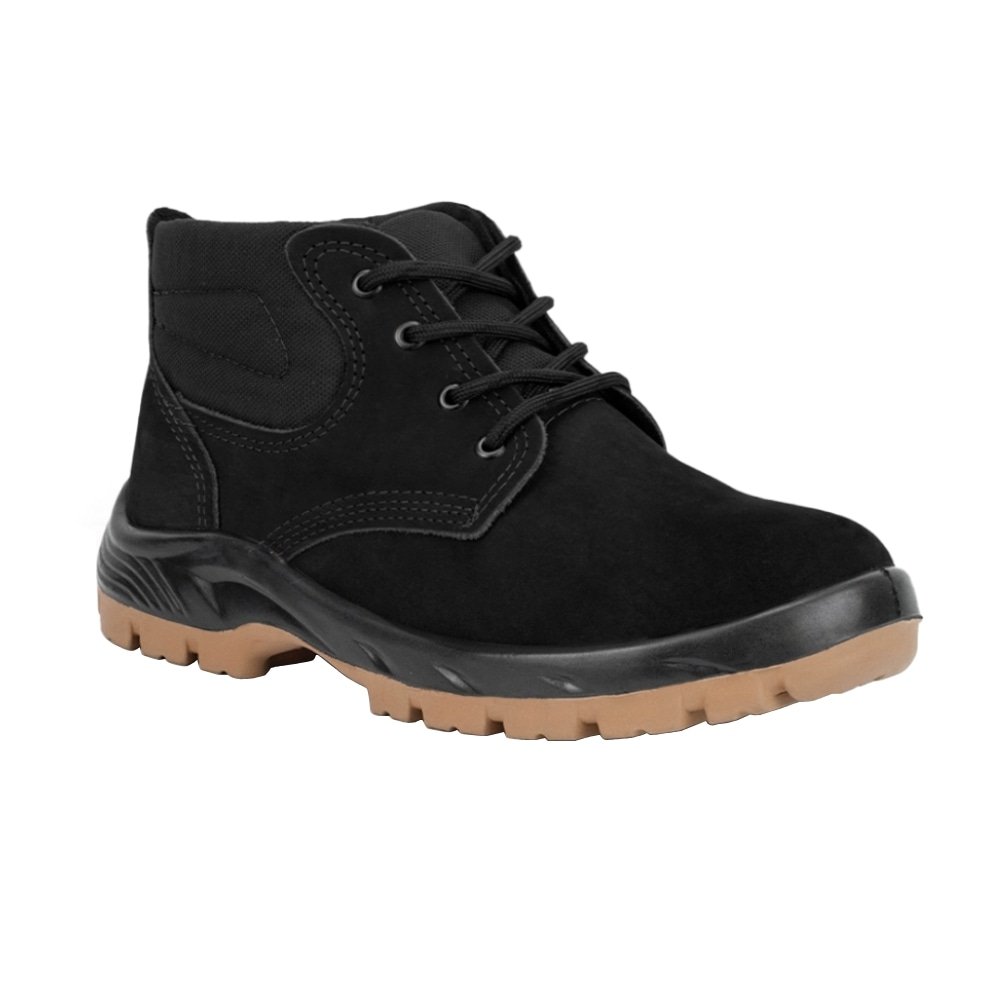 Botina de Segurança Crival Nobuck PU Bidensidade CA30258 Biqueira PVC Preto 39