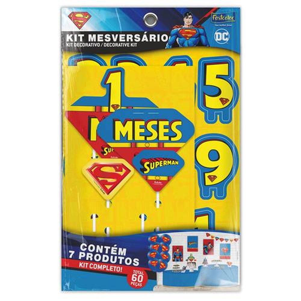 Kit Mesversario Superman Geek