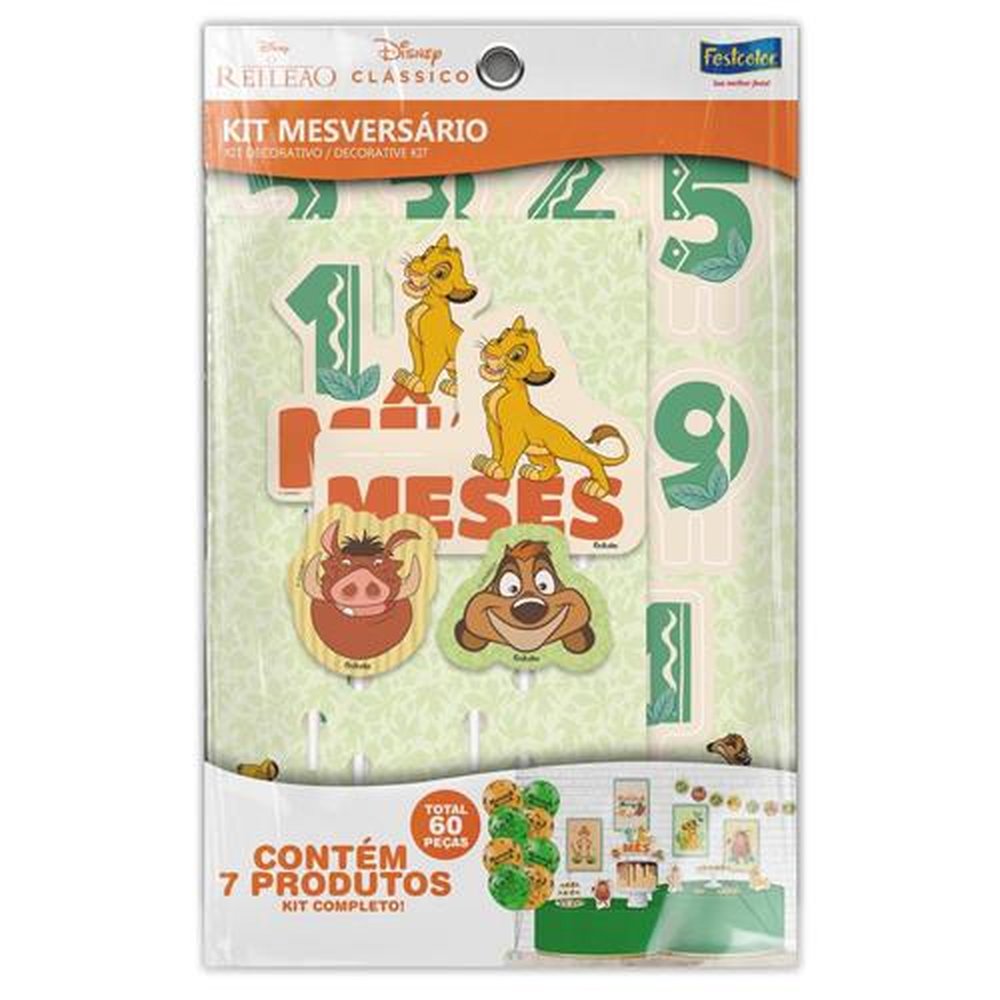 Kit Mesversario O Rei Leao