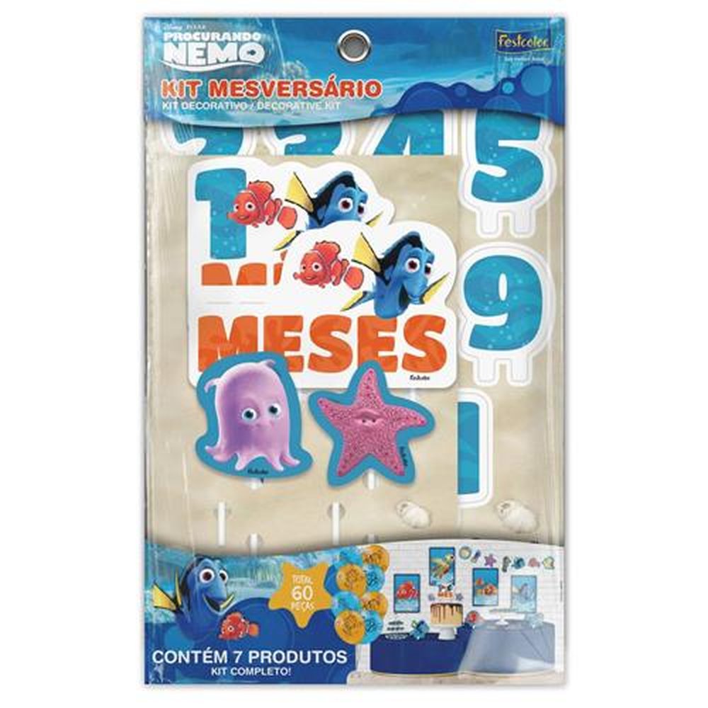 Kit Mesversario Procurando Nemo