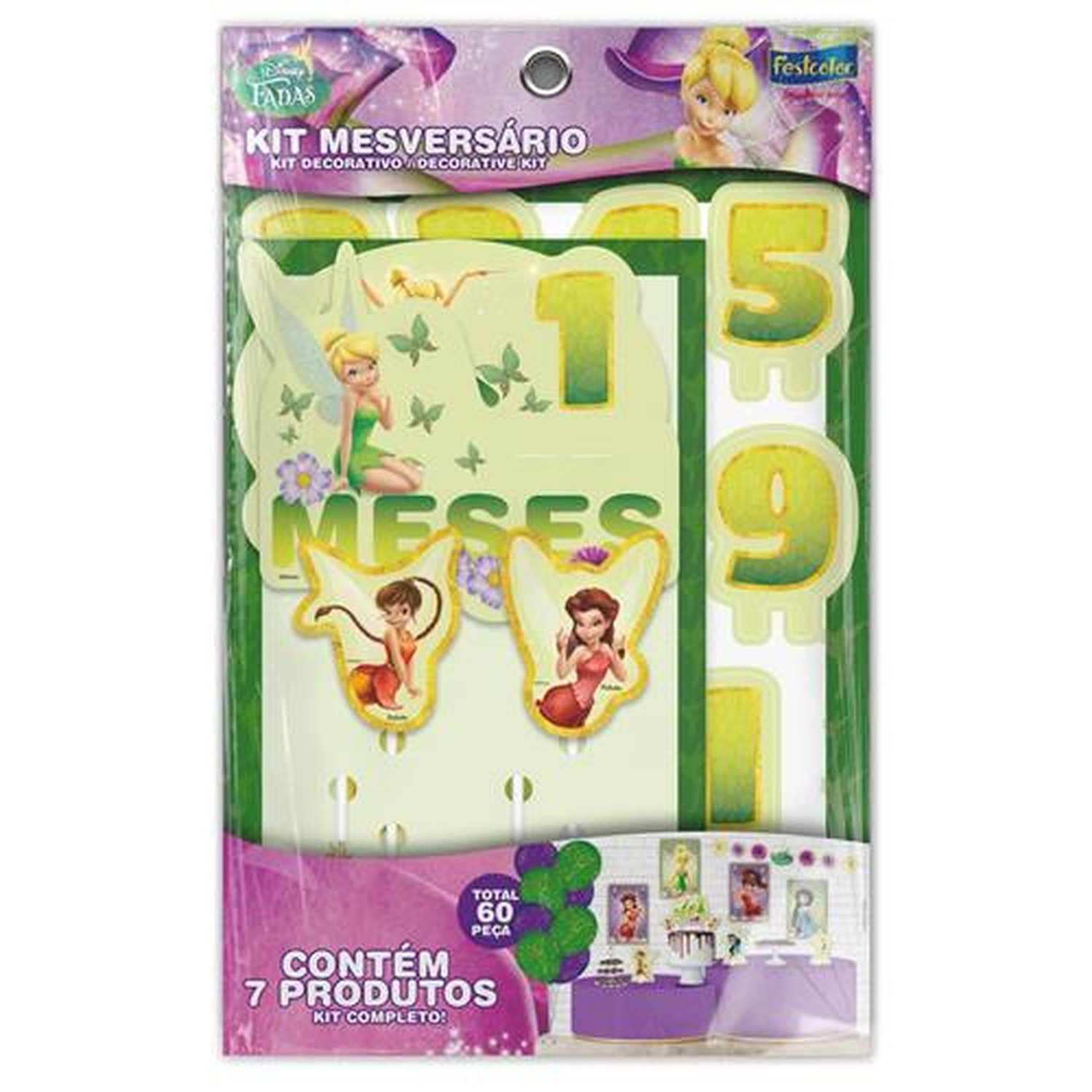 Kit Mesversario Fadas Disney