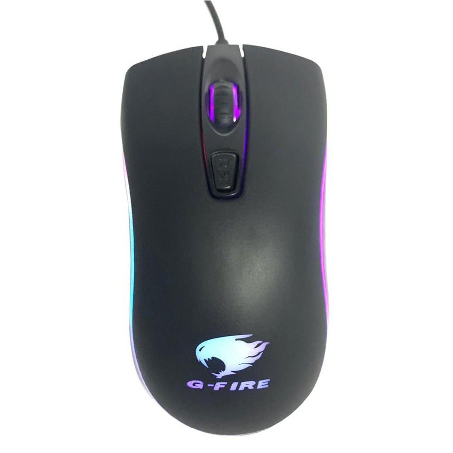 Mouse Gamer G-fire Led Rainbow Preto - Mog018