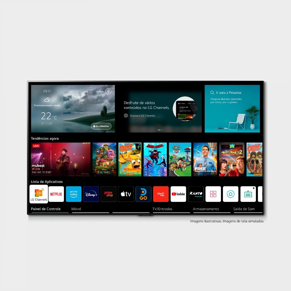 Smart TV LED 43" LG 43UQ7500, 4K UHD, com Wi-Fi, 1 USB, 3 HDMI, 60Hz
