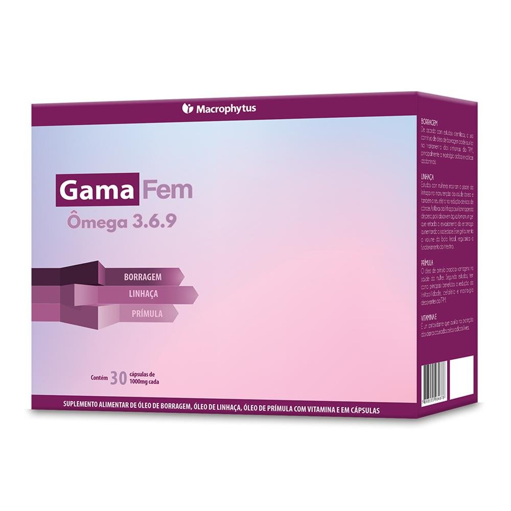 GamaFem 1000mg 30 cápsulas