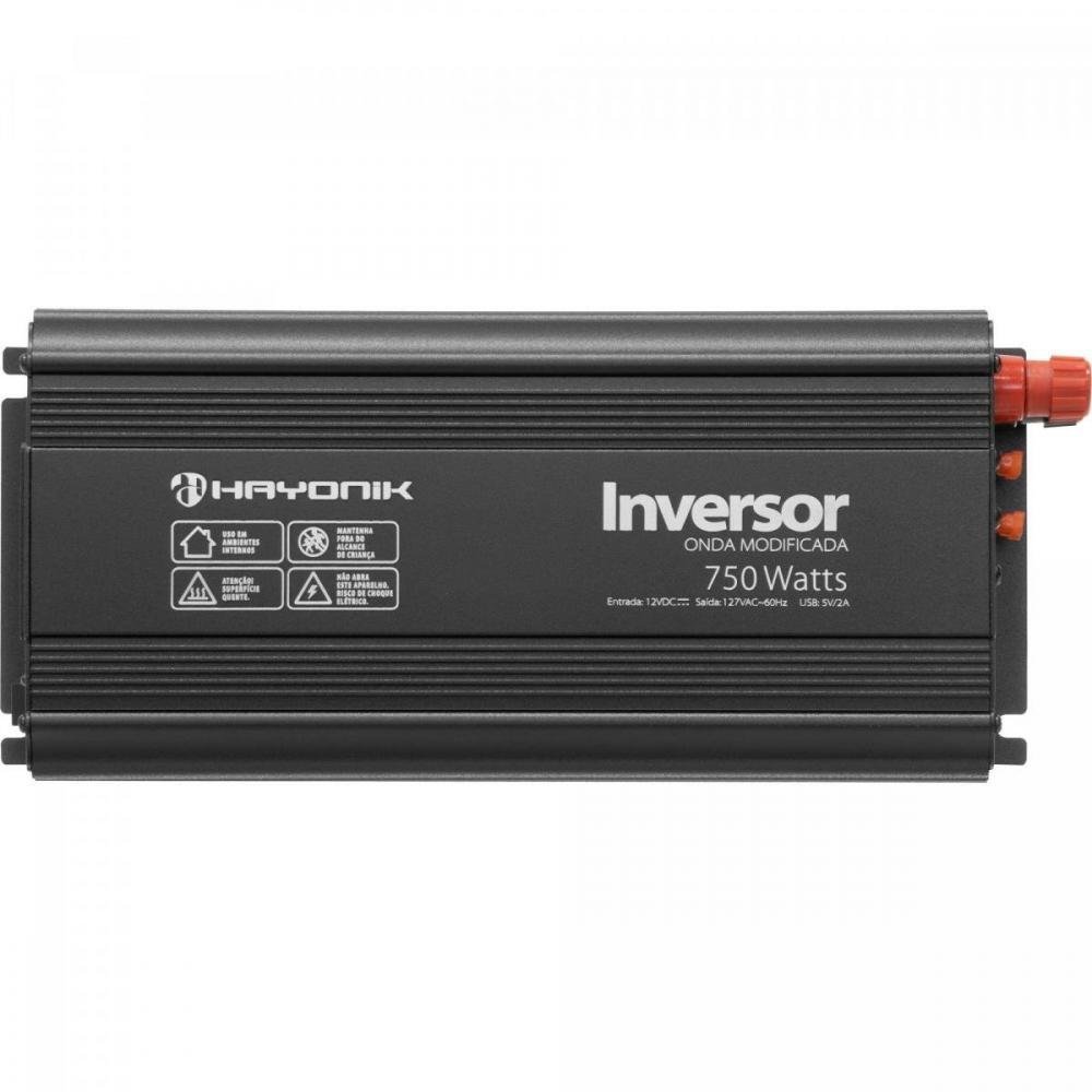Inversor de Onda Modificada 750W 12Vdc/127V PW12-1 Off Grid Hayonik