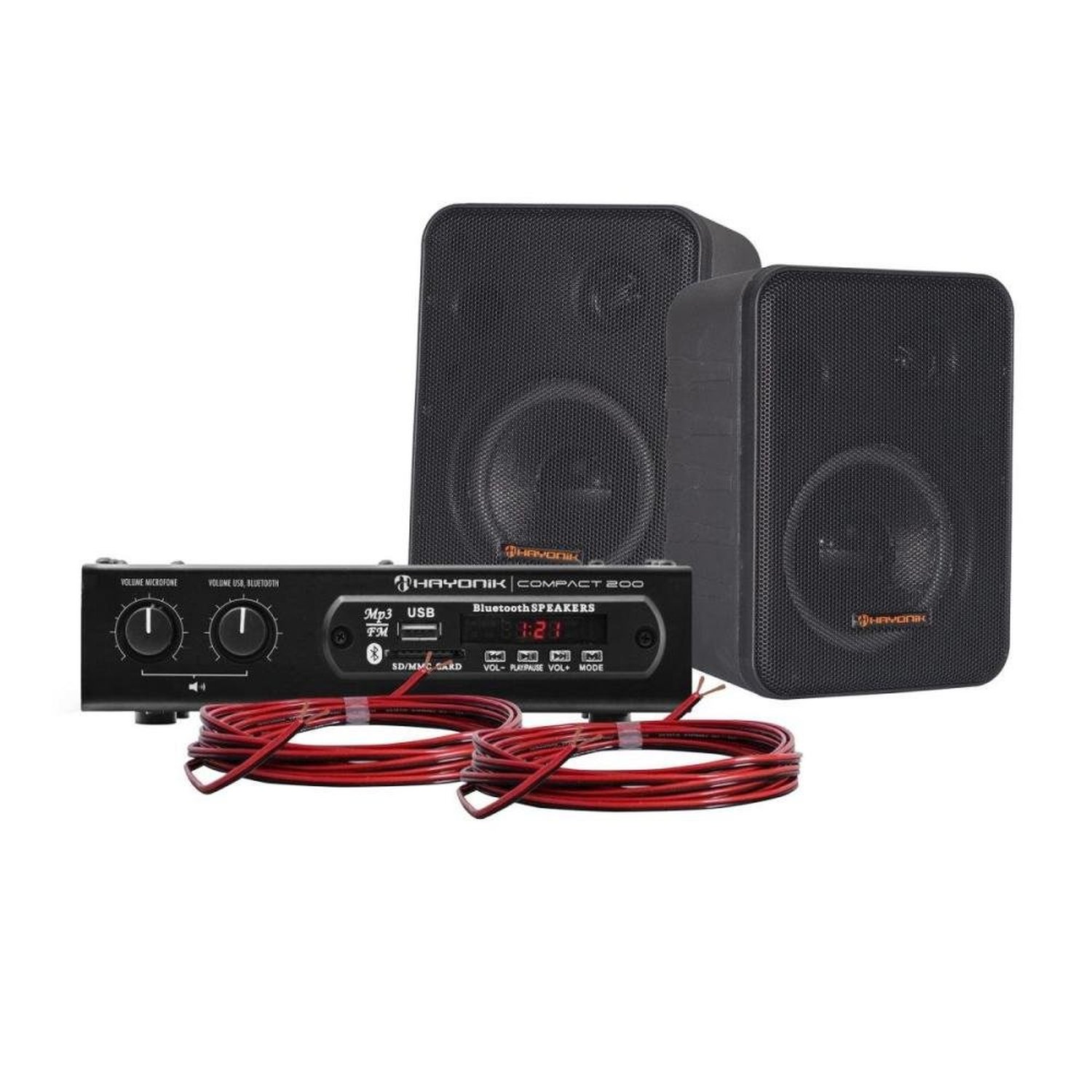 Kit De Som Para Ambiente Hayonik Ambience 2000 V2 Preto Un.Venda: Pc/1