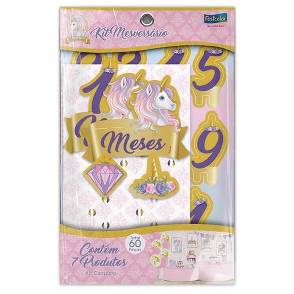 Kit Mesversario Unicornio