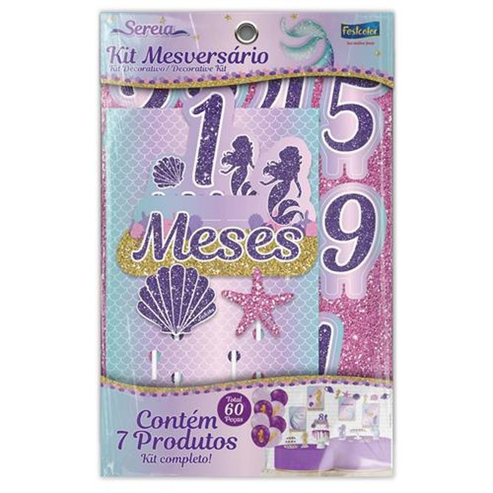 Kit Mesversario Sereia