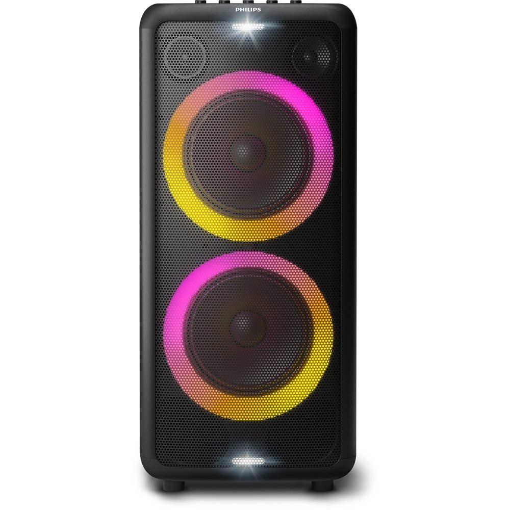 Caixa Amplificada Philips TAX5206 Party Light | USB, Bluetooth, Preto