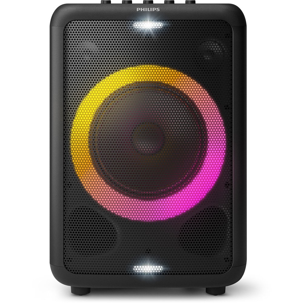 Caixa Amplificada Philips TAX3206 Party Light | USB, Bluetooth, Preto