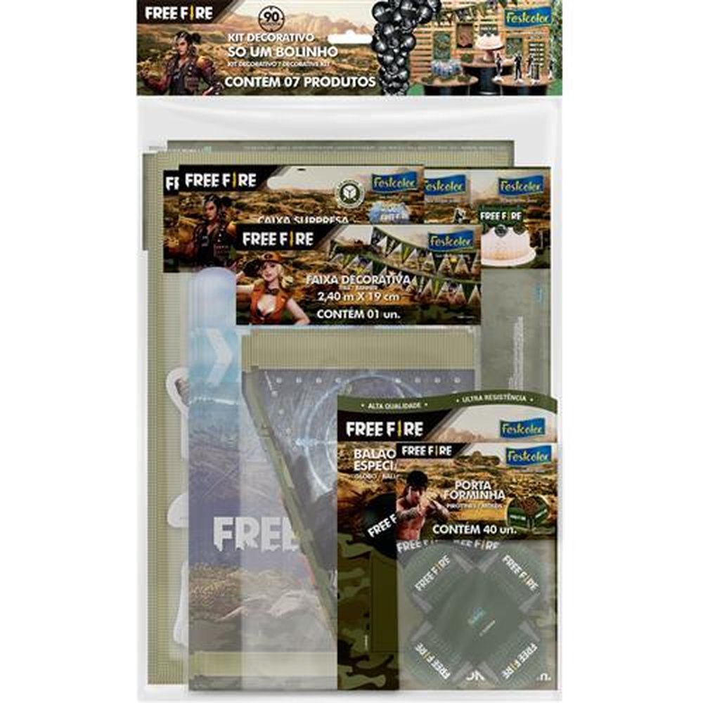 Kit So Um Bolinho Free Fire