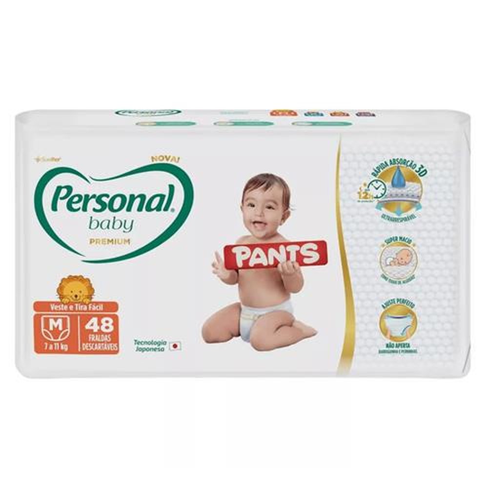 Fralda Personal Baby Premium Pants - Pacote Mega