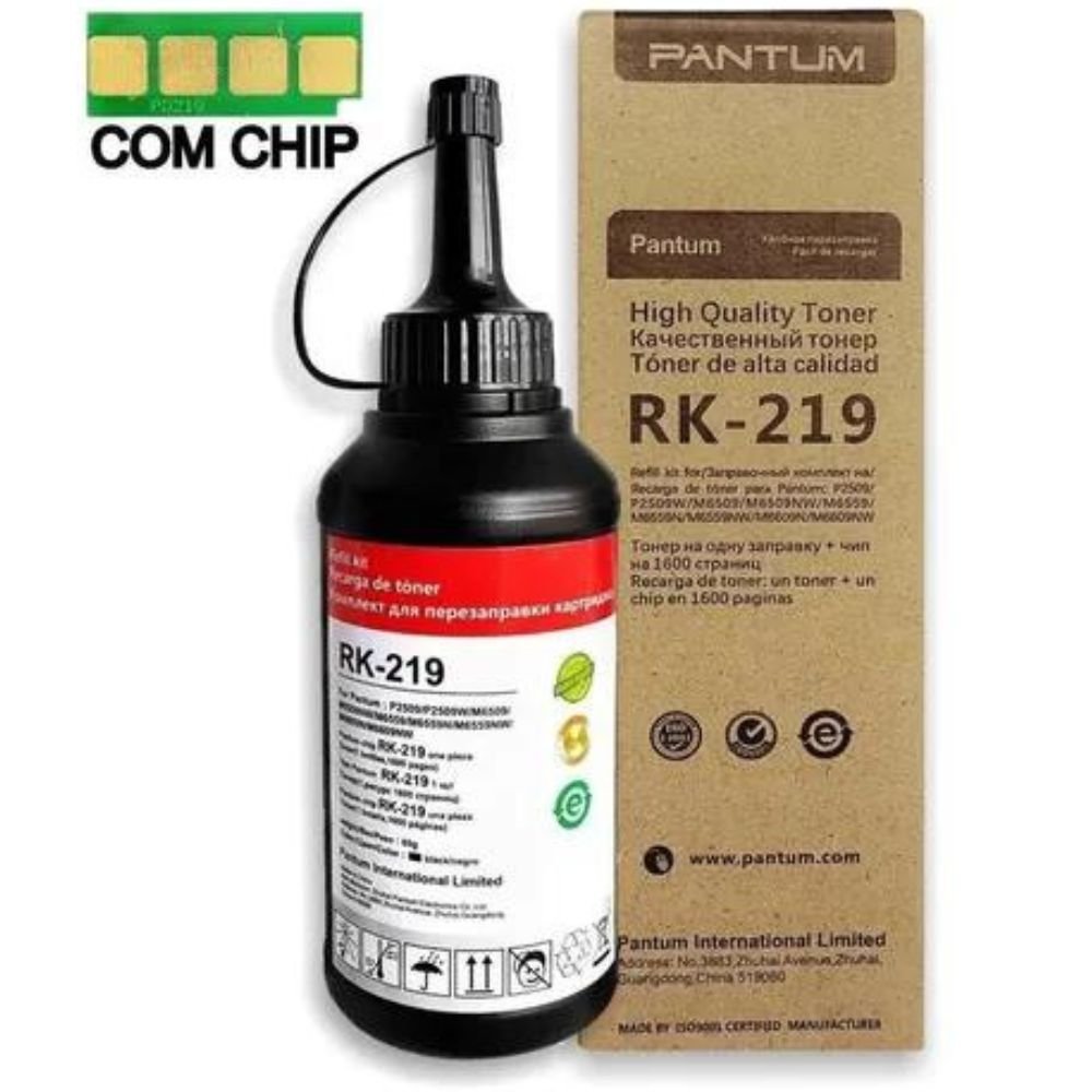 Kit Refil C/chip Oem Pantum 2509 6509
