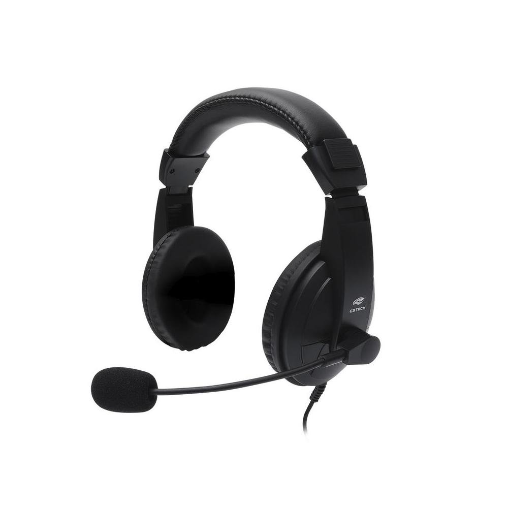 Headset Fone C3 Tech Voicer Comfort USB 2.0, Preto - PH-320BK.
