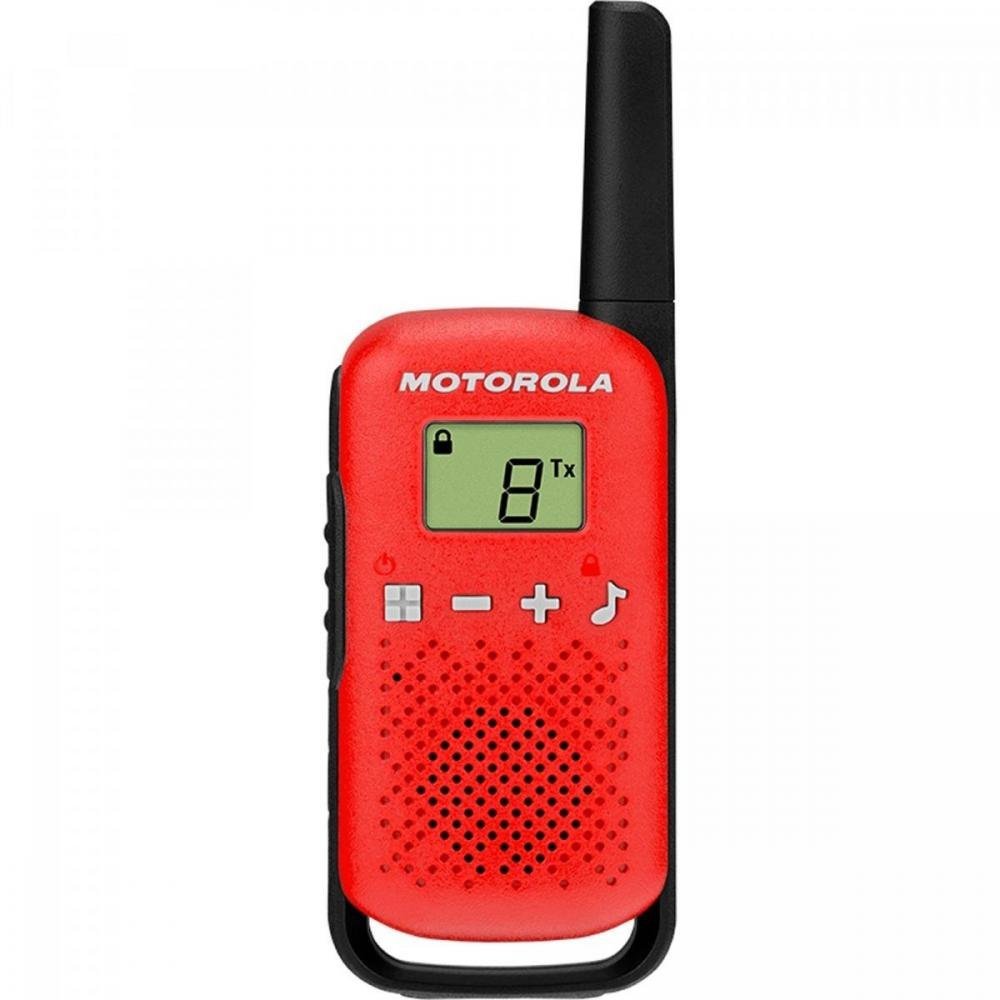 Radio Comunicador Talkabout Motorola T110BR 25km Vermelho