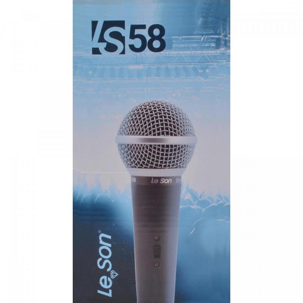 Microfone de Mão Dinâmico Ls58 Champanhe Leson