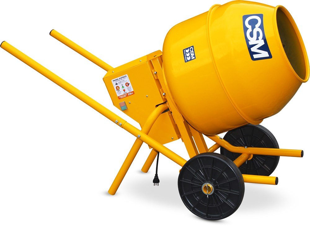 BETONEIRA CS 130L C/MOTOR MONOFÁSICO 220V MONTADA