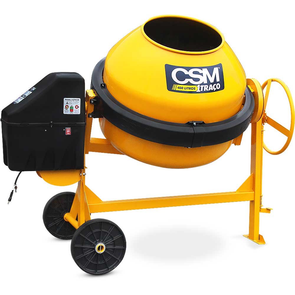 Betoneira 1 Traço 400 litros - Trifásica 380V