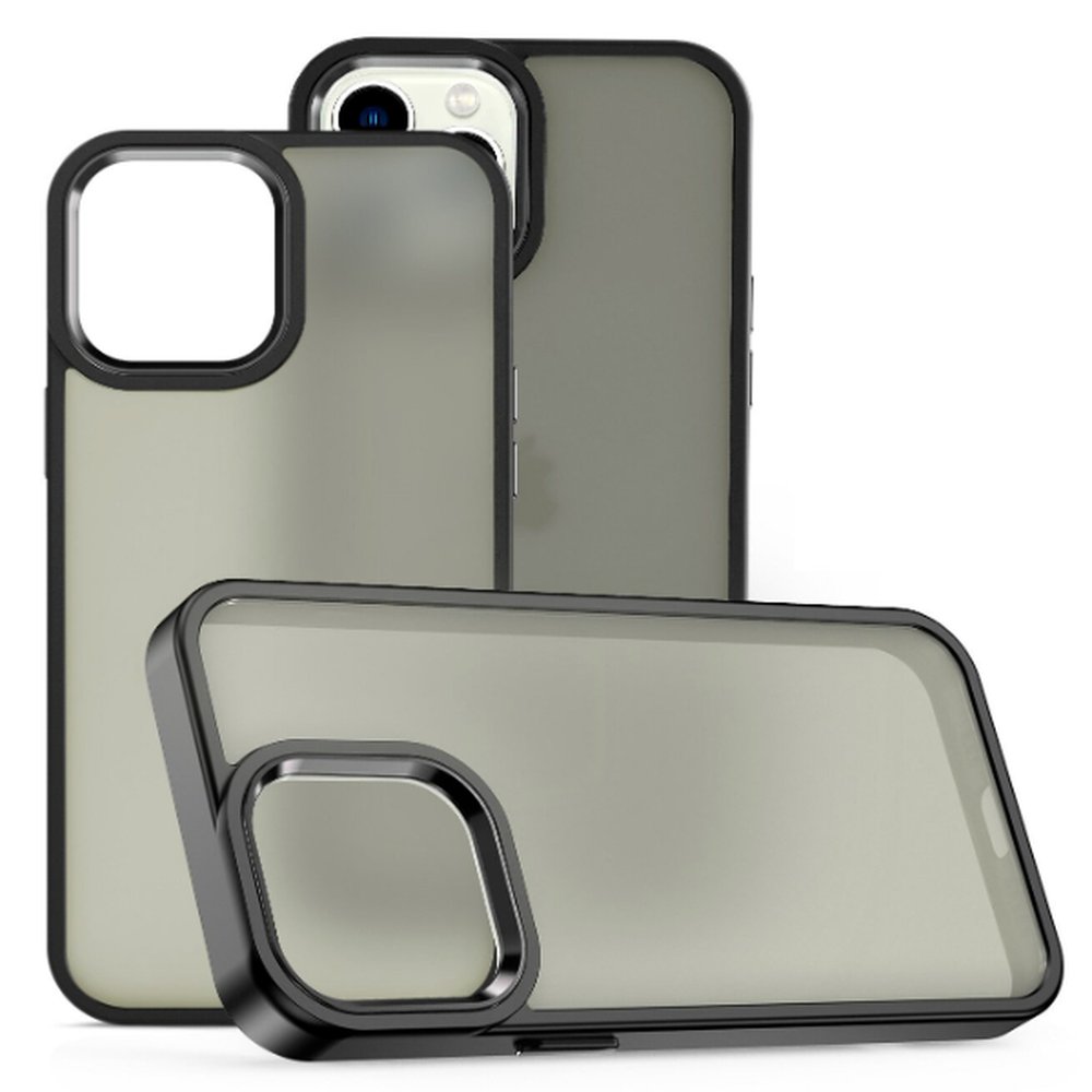2059 - Capa para IPhone 14 Plus Smoke Premium Preta Legend