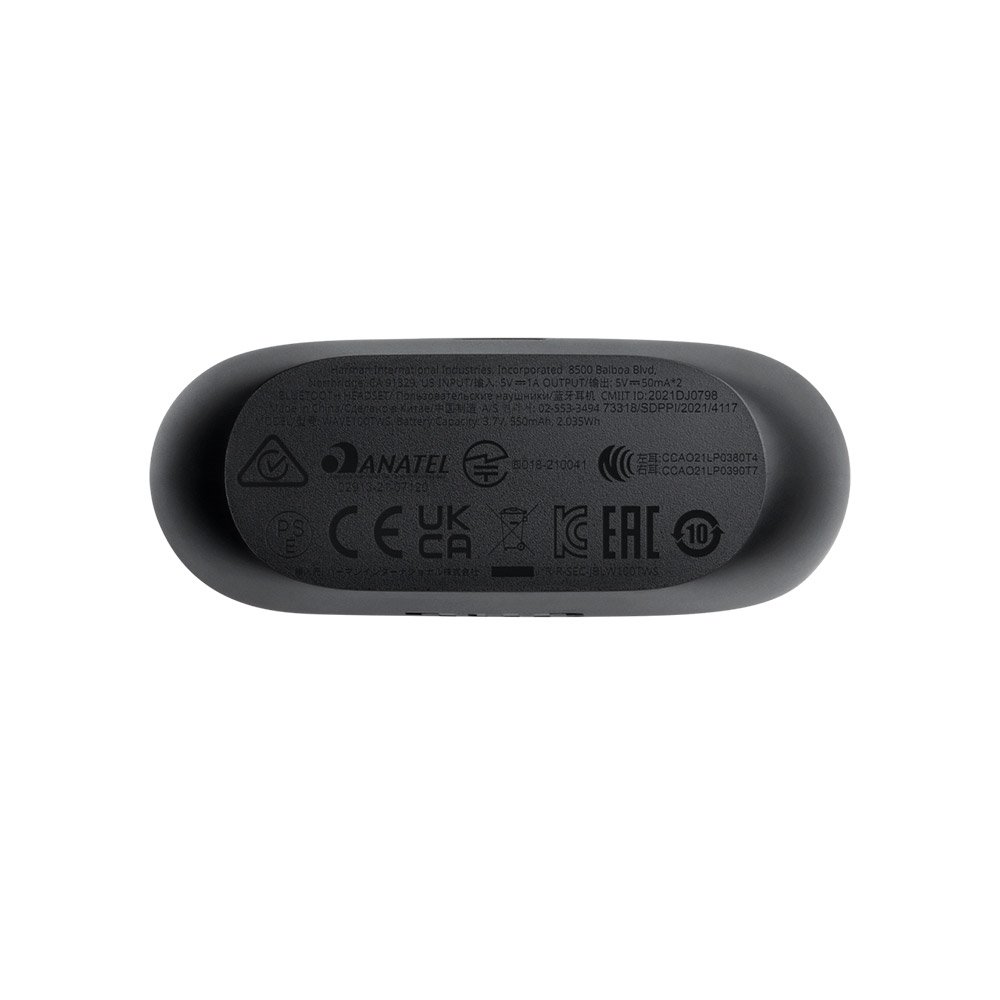 Fone de Ouvido Bluetooth JBL Wave 100, IPX2, Bateria de Até 20 Horas, Preto