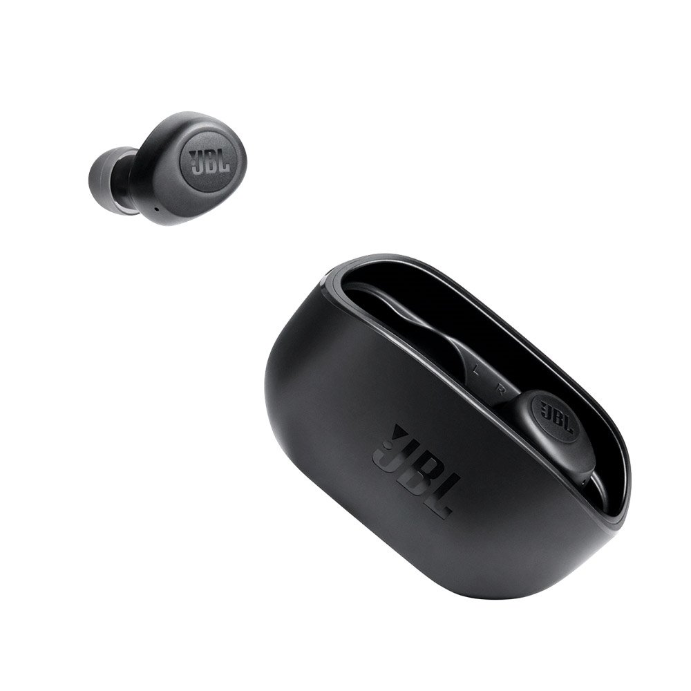 Fone de Ouvido Bluetooth JBL Wave 100, IPX2, Bateria de Até 20 Horas, Preto