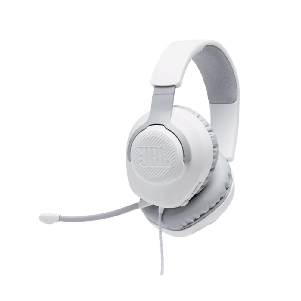 Fone de Ouvido Gamer JBL Quantum 100, com Microfone Boom Removível, Branco