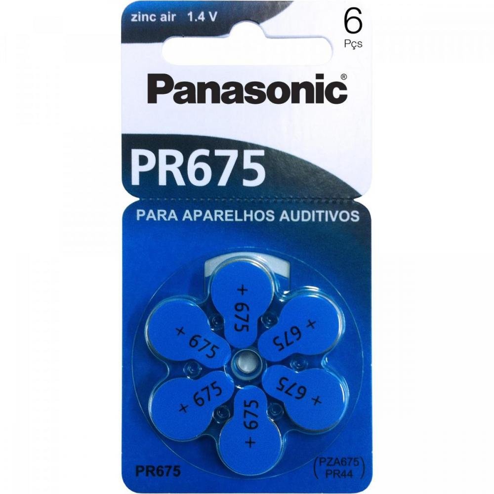 Bateria Auditiva Panasonic Pr-675 Zinco Ar Pr-675Br/300