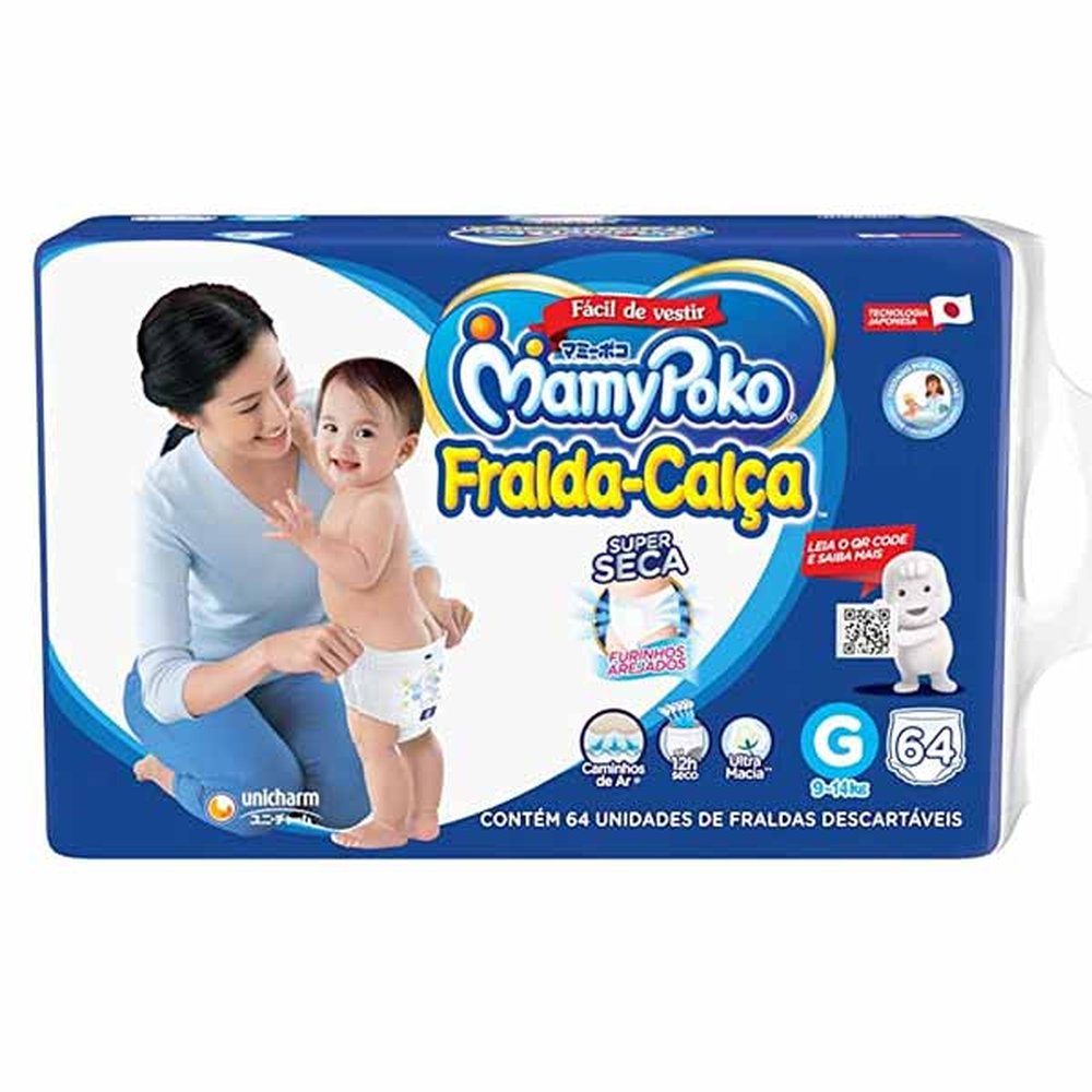Fralda Calca Mamypoko Giga G 60 Unidades
