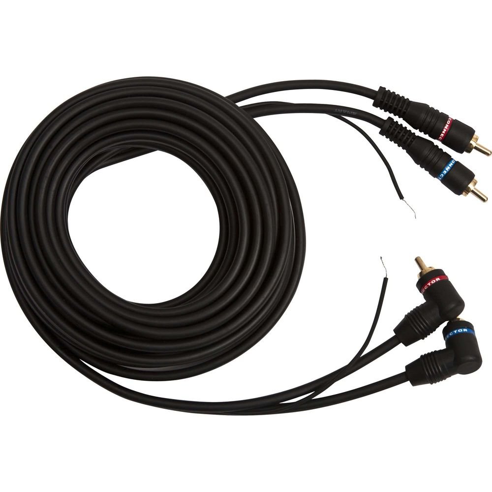 Cabo 2 Rca Macho + Terra x 2 Rca 90° Macho + Terra 1,5m Cbrc0006 Preto Storm