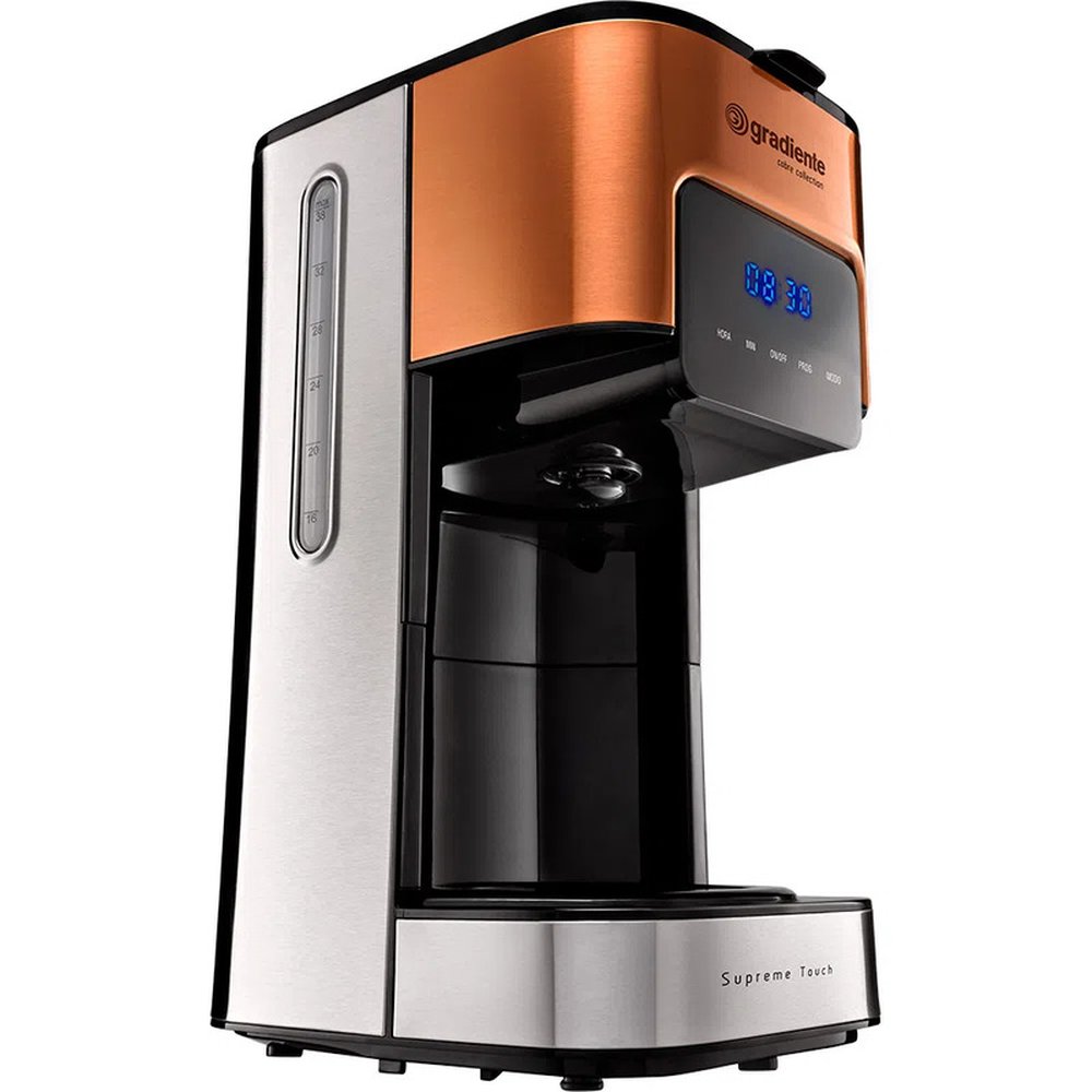 Cafeteira Digital Gradiente Programável Supreme Touch Cobre 800W PGCA012 110V