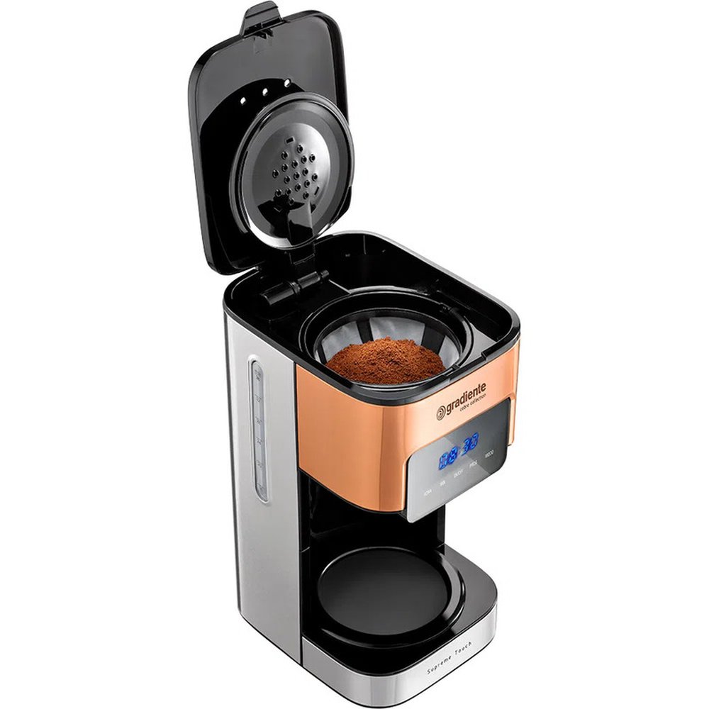 Cafeteira Digital Gradiente Programável Supreme Touch Cobre 800W PGCA012 110V