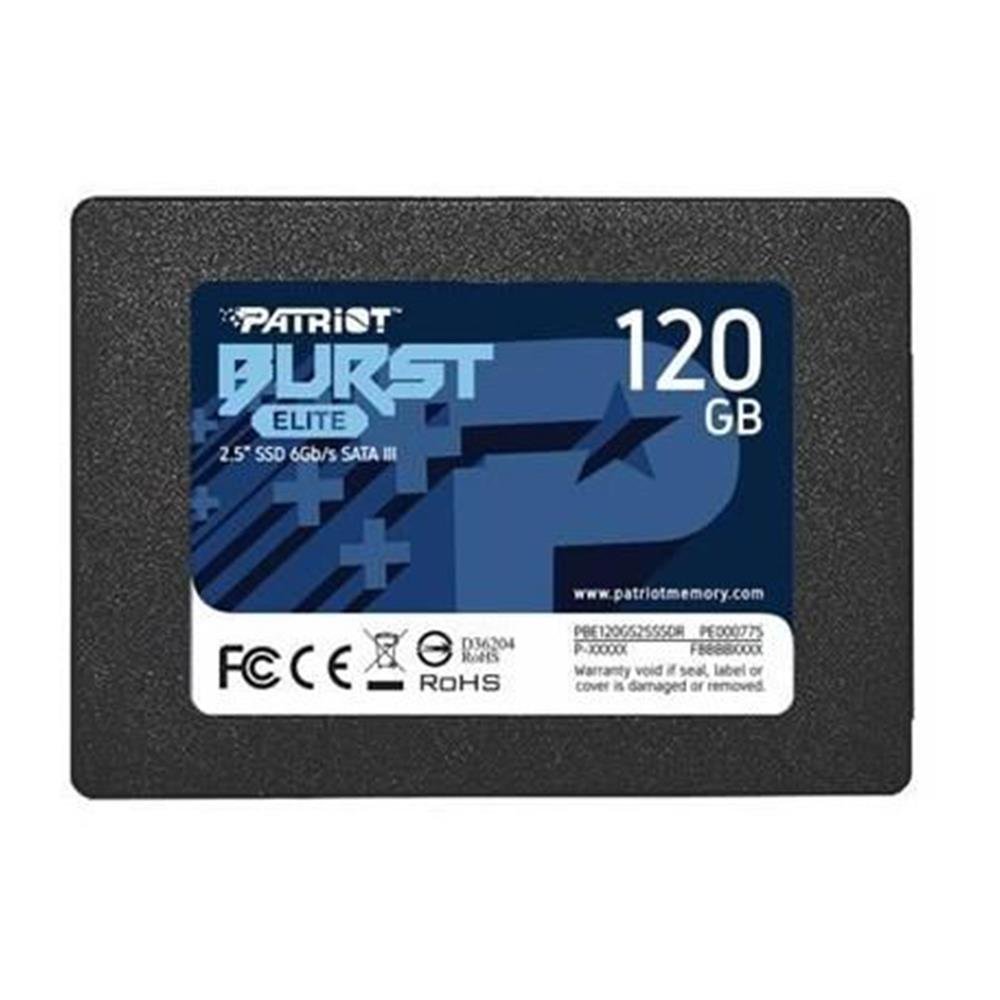 Ssd Patriot Burst Elite 120Gb Sata Leitura 450Mb/S Gravação 320Mb/S