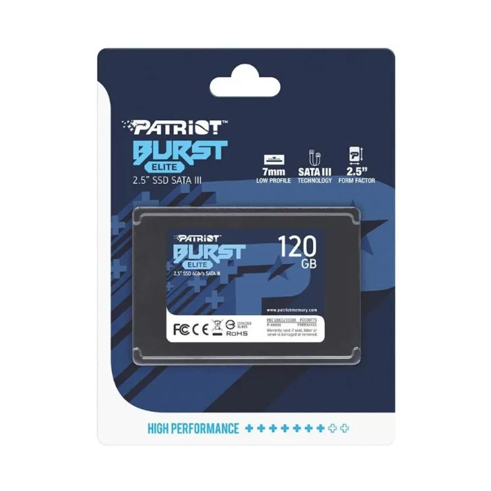 Ssd Patriot Burst Elite, 120gb, 2.5", Sata Iii 6gb/s - Pbe120gs25ssdr
