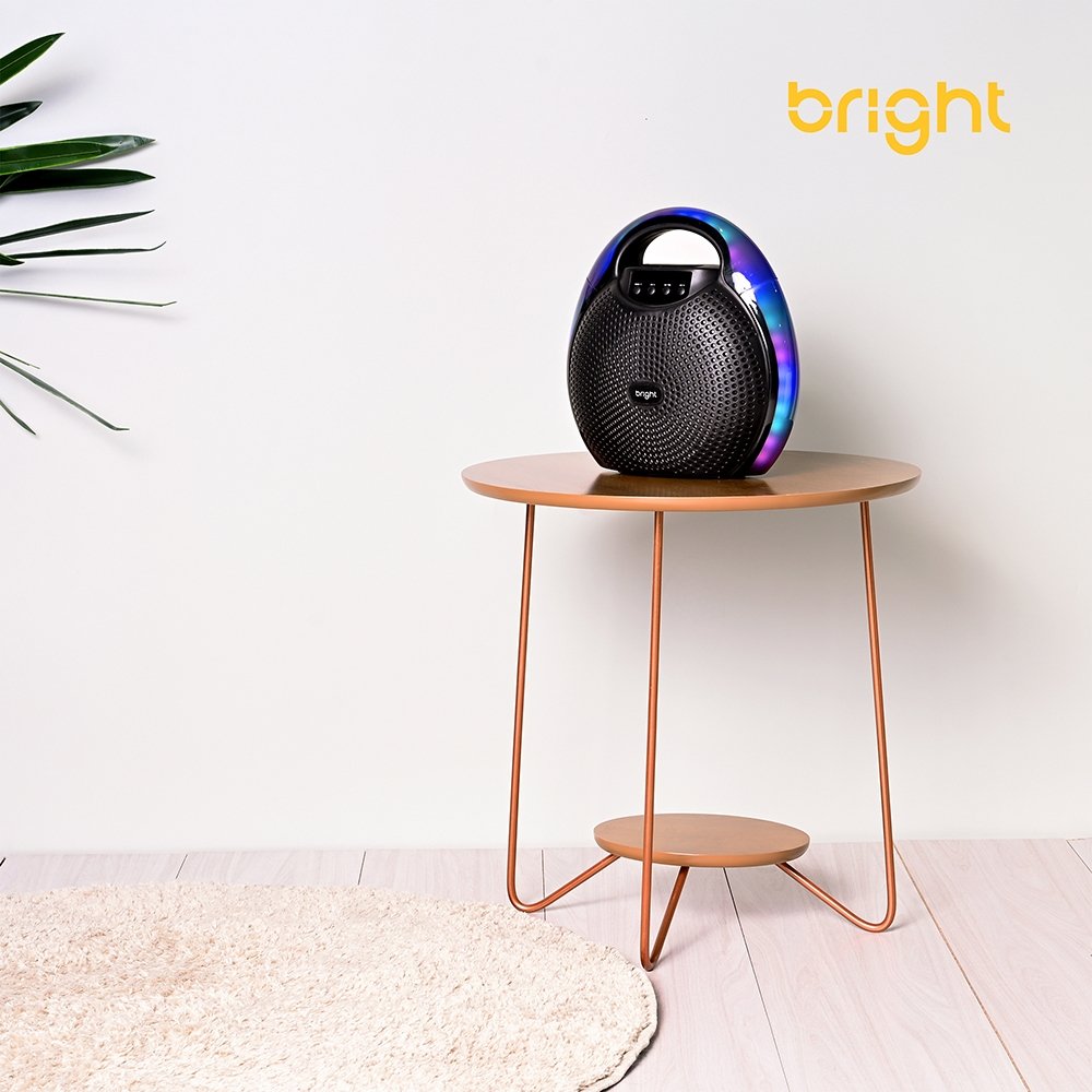 Caixa Amplificada Bright C11 Color Drip, 100W, Bluetooth/Fm/USB/SD, Preto