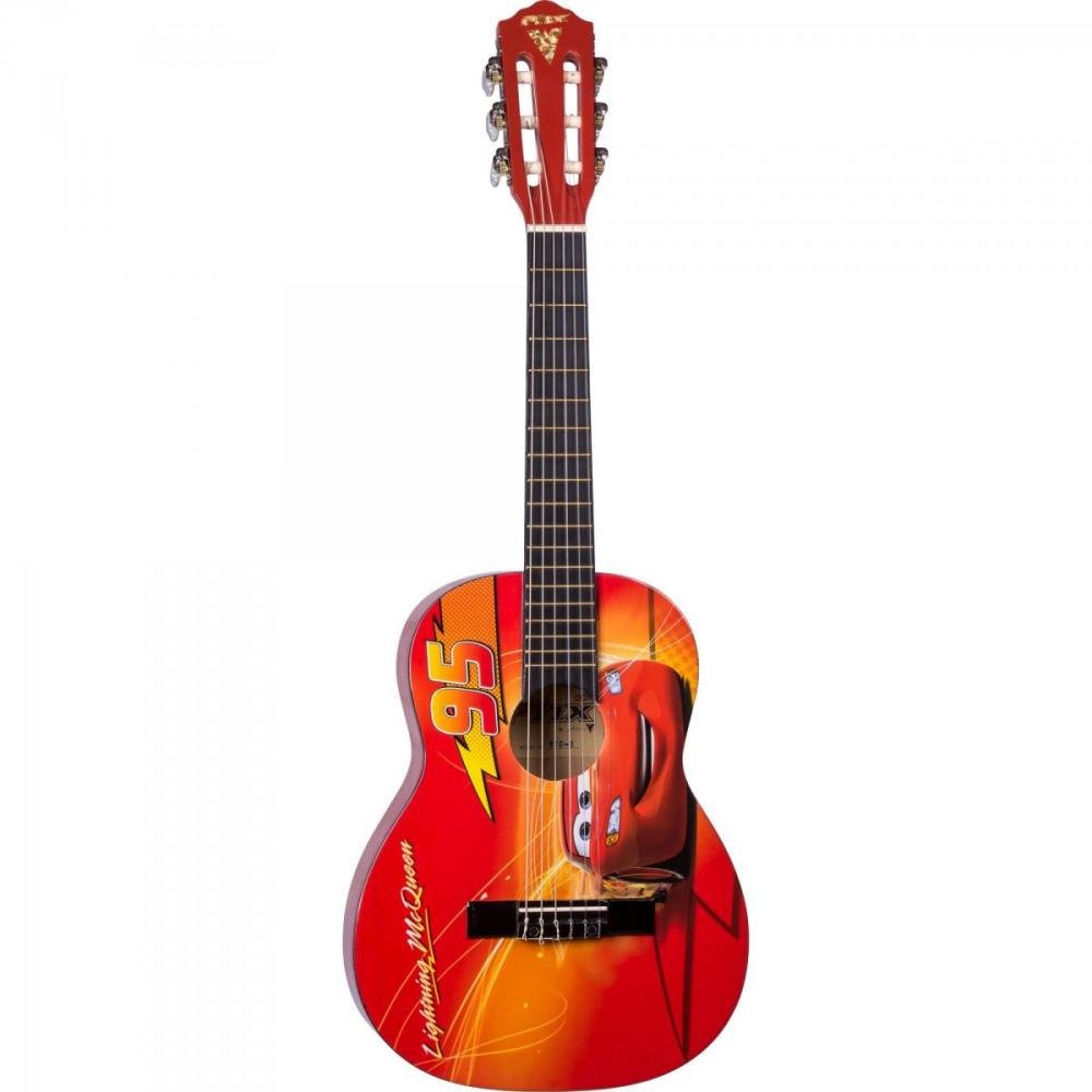 Violão Acústico Infantil Nylon 30" Disney Cars Vic-3 Phx