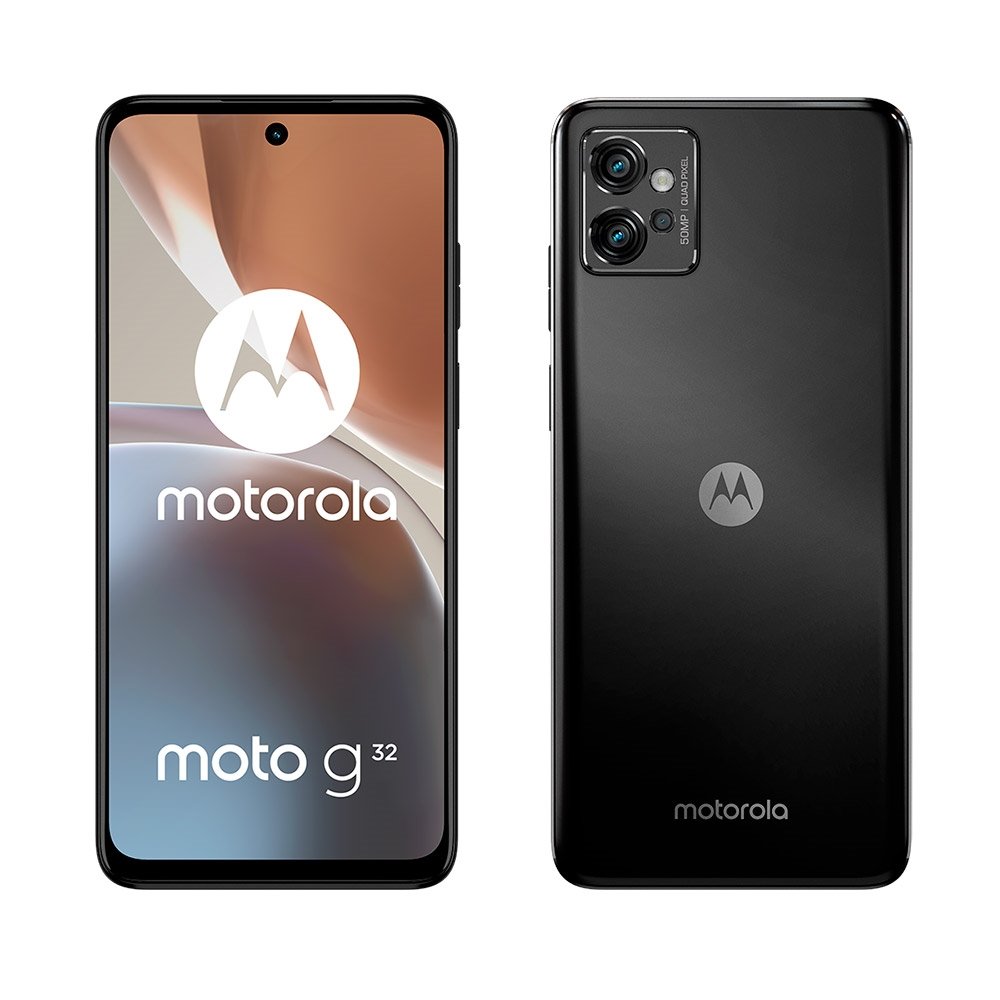 Smartphone Motorola Moto G32 Preto, Tela de 6.5" | 4G+Wi-Fi, And. 12 e Câm. Tras. de 50+8+2MP Frontal de 16MP e 4GB RAM, 128GB