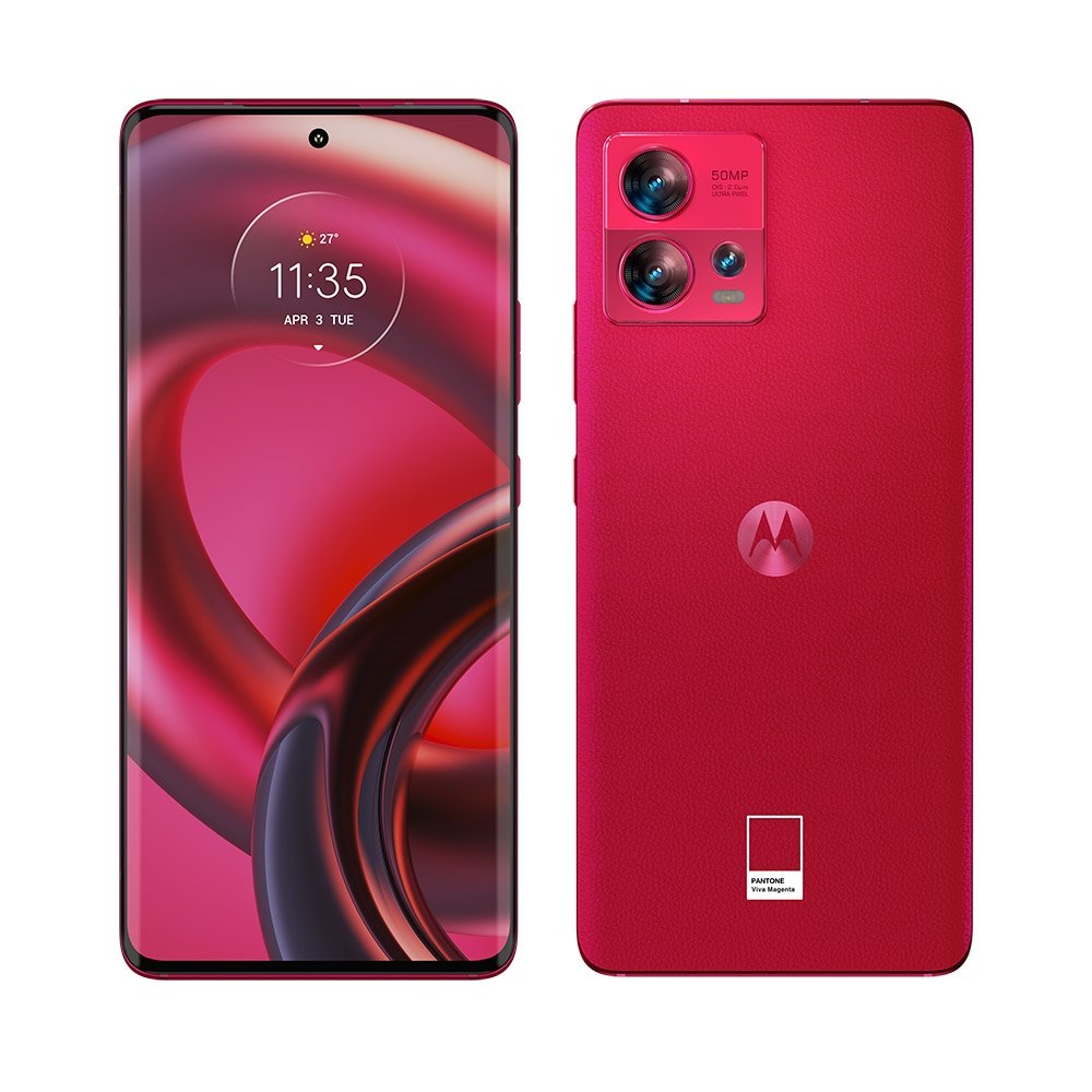 Smartphone Motorola Edge 30 Fusion, Magenta, Tela de 6.6", 5G+Wi-Fi+NFC, Android 12, Câm. Tras. 50+13+2MP, Frontal 32MP, 256GB