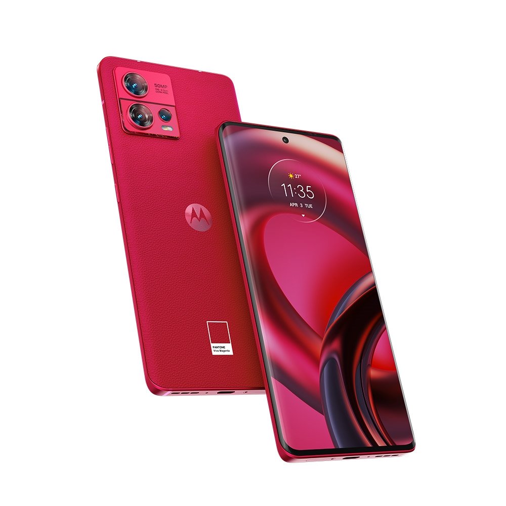 Smartphone Motorola Edge 30 Fusion, Magenta, Tela de 6.6", 5G+Wi-Fi+NFC, Android 12, Câm. Tras. 50+13+2MP, Frontal 32MP, 256GB