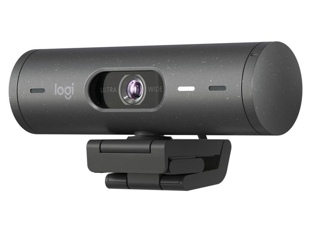 WebCam Logitech Brio 500 Full HD 60 fps, Foco automatico, Microfone integrado, USB-C, Grafite - 960-001412.