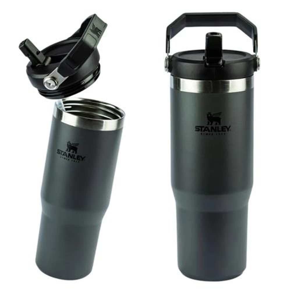 Tumbler Térmico Flip Straw 887ml Charcoal