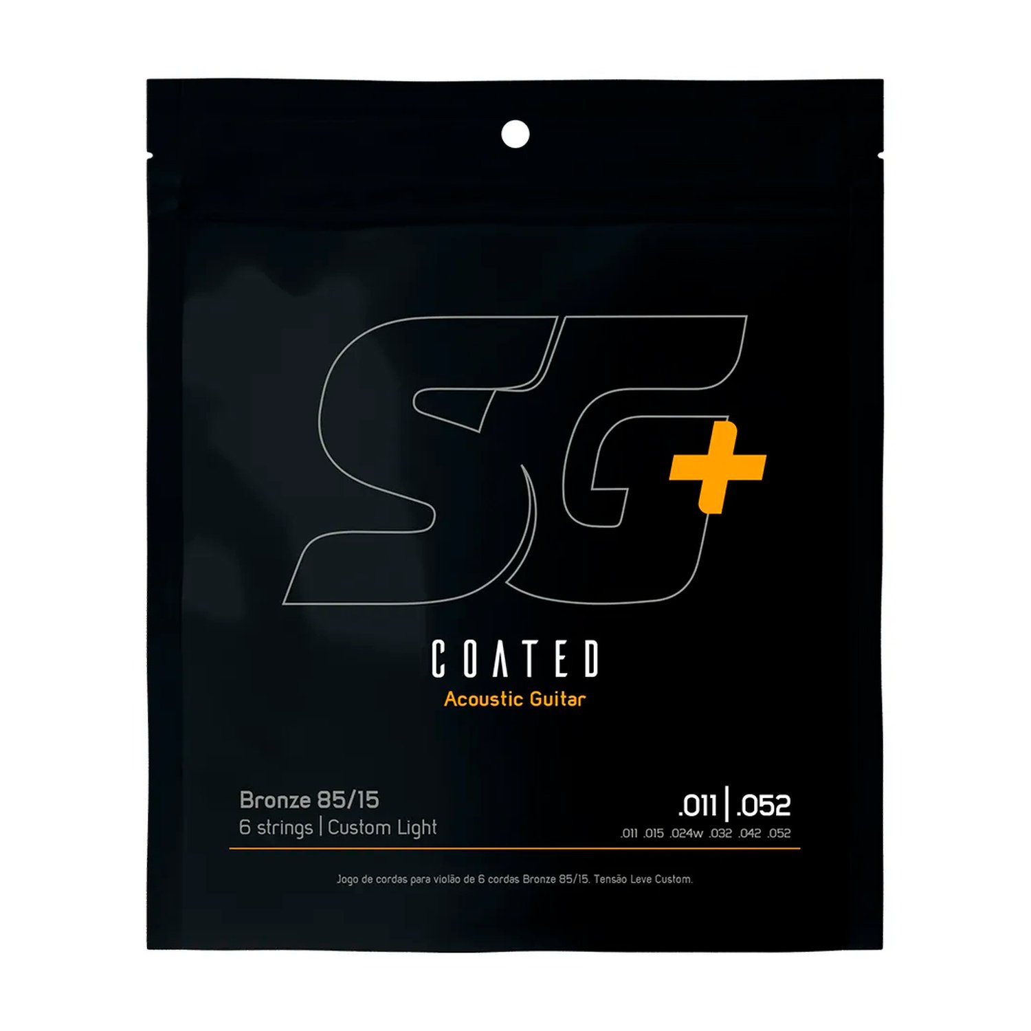Encordoamento P/Violão Bronze 85/15 Sg+ Revestido 011