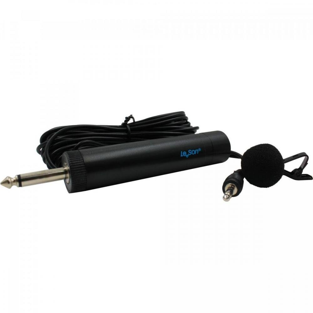 Microfone Lapela Ml100-s Preto Leson