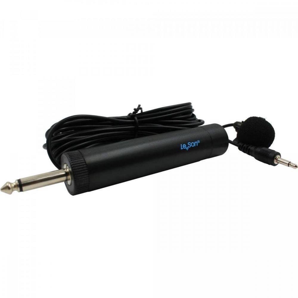 Microfone Lapela Ml100-s Preto Leson