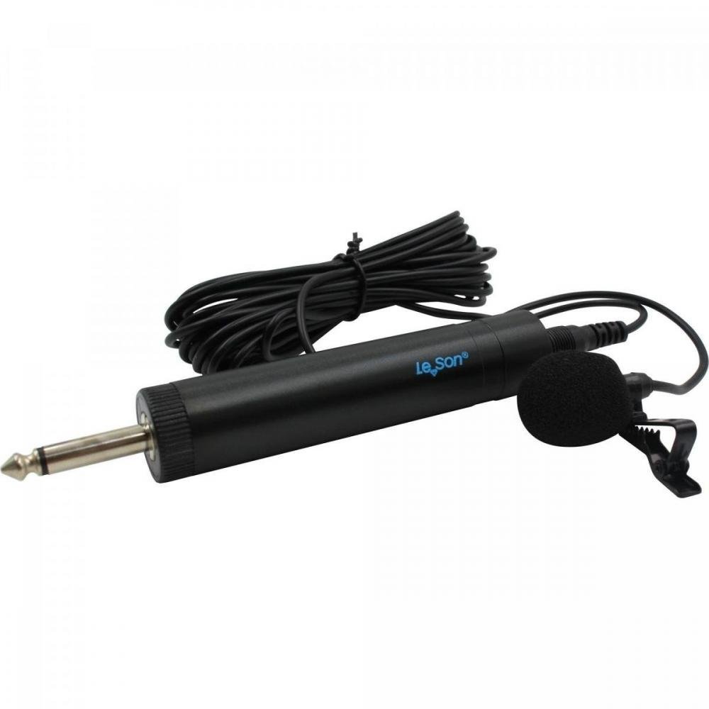 Microfone Lapela Ml100-s Preto Leson