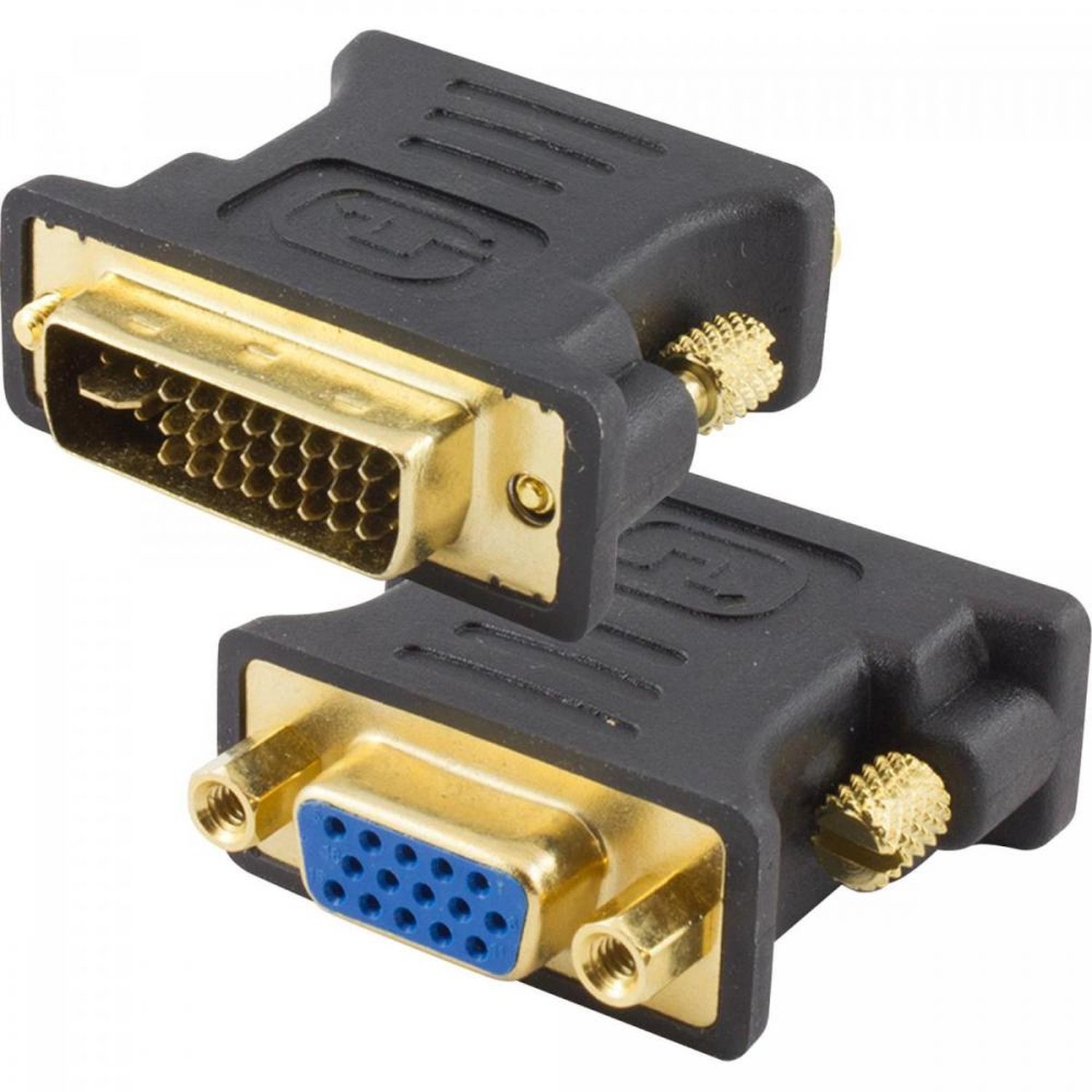 Adaptador Dvi Dual Link Macho 24+5 para Vga Fêmea Preto Storm