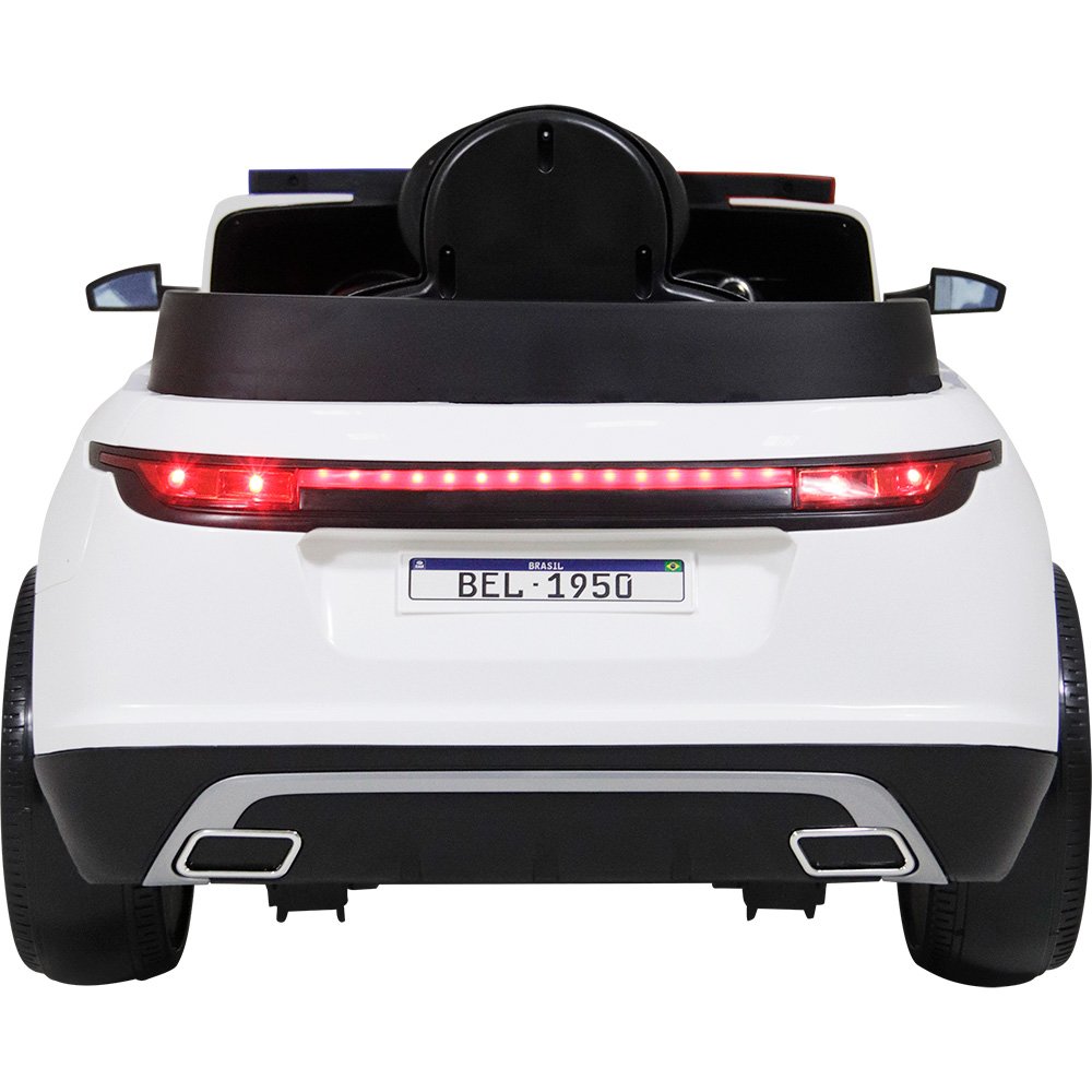 Carro Elétrico Drift Policia 12V Branco Bel