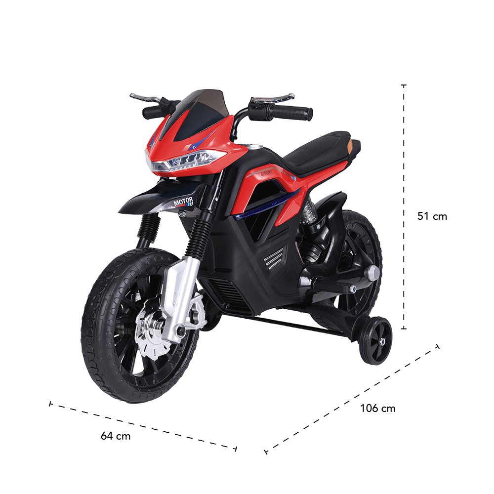 Moto Big Trail Elétrica 6V Vermelha Bel