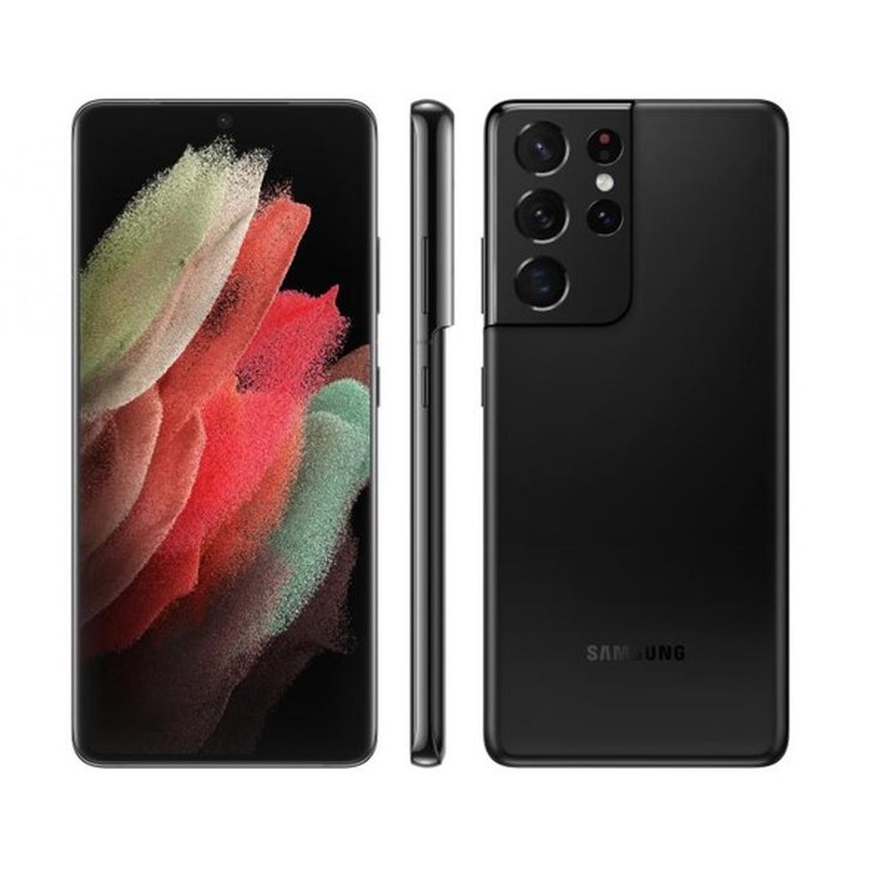 Smartphone Samsung Galaxy S21 Ultra 256GB 5G Wi-Fi Tela 6.8 Dual Chip 12GB RAM Câmera Quádrupla + Selfie 40MP - Preto