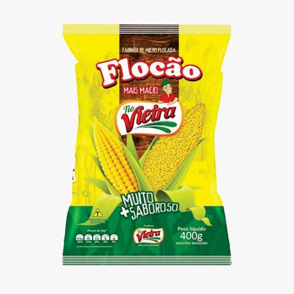 Flocao Tio Vieira Milho 20x400g